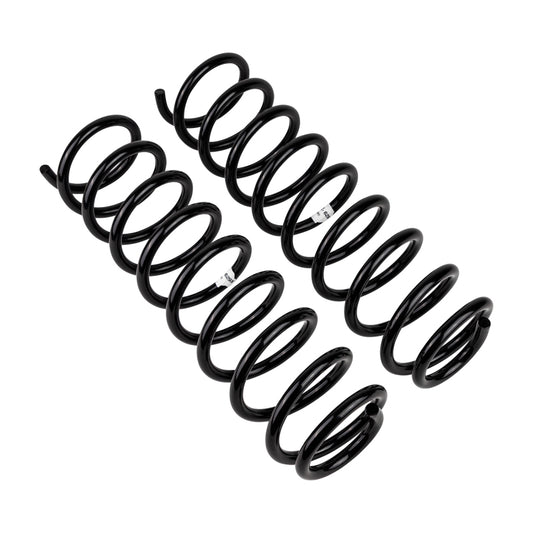 Old Man Emu front coilover coil spring for Jeep JK, durable suspension component for off-road performance and ride comfort.