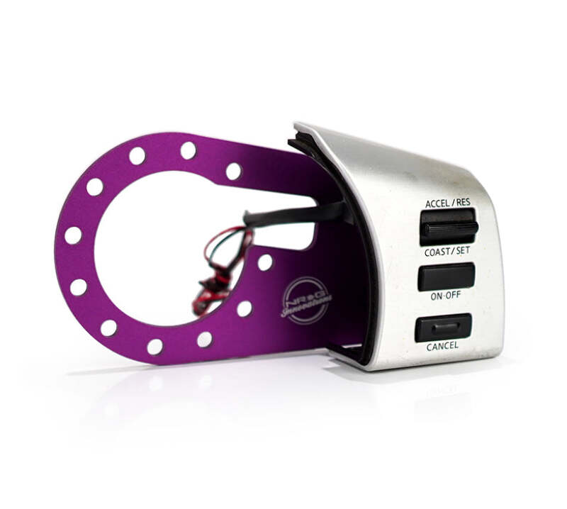 NRG Steering Wheel 350Z Cruise Control Relocation Kit - Purple