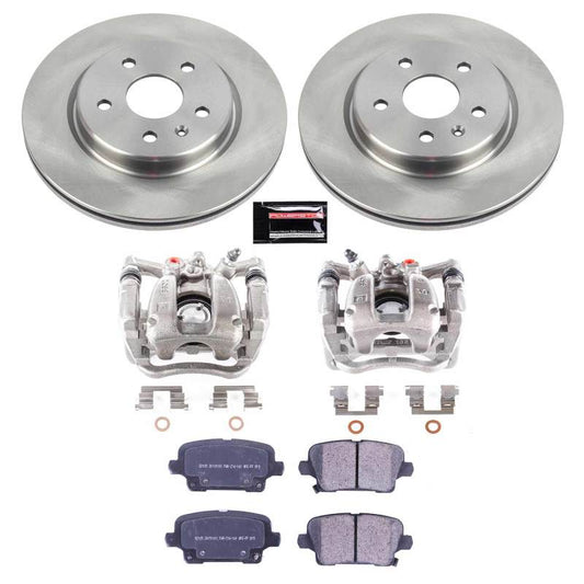 PowerStop rear brake kit with calipers for 2019-2020 Cadillac XT4, OE-style brake replacement from PowerStop.