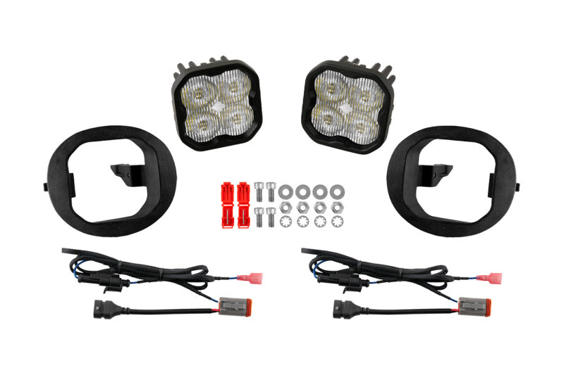 Diode Dynamics LED fog light kit for 2004-2009 Lexus ES330, Toyota 4Runner, Avalon, RAV4 with Foxbeam fog lights installed.