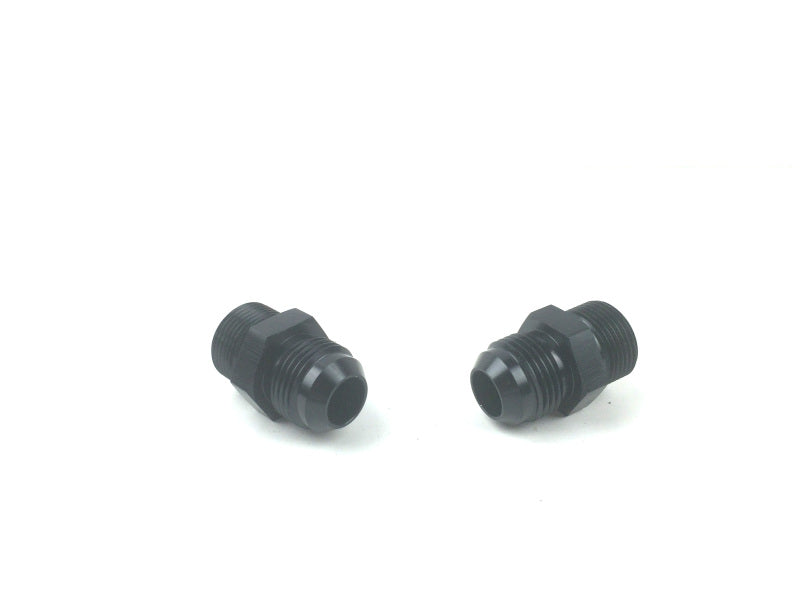 Fleece Performance Setrab to -10AN fittings for Allison transmission cooler lines, shown with detailed metal fittings and hoses.