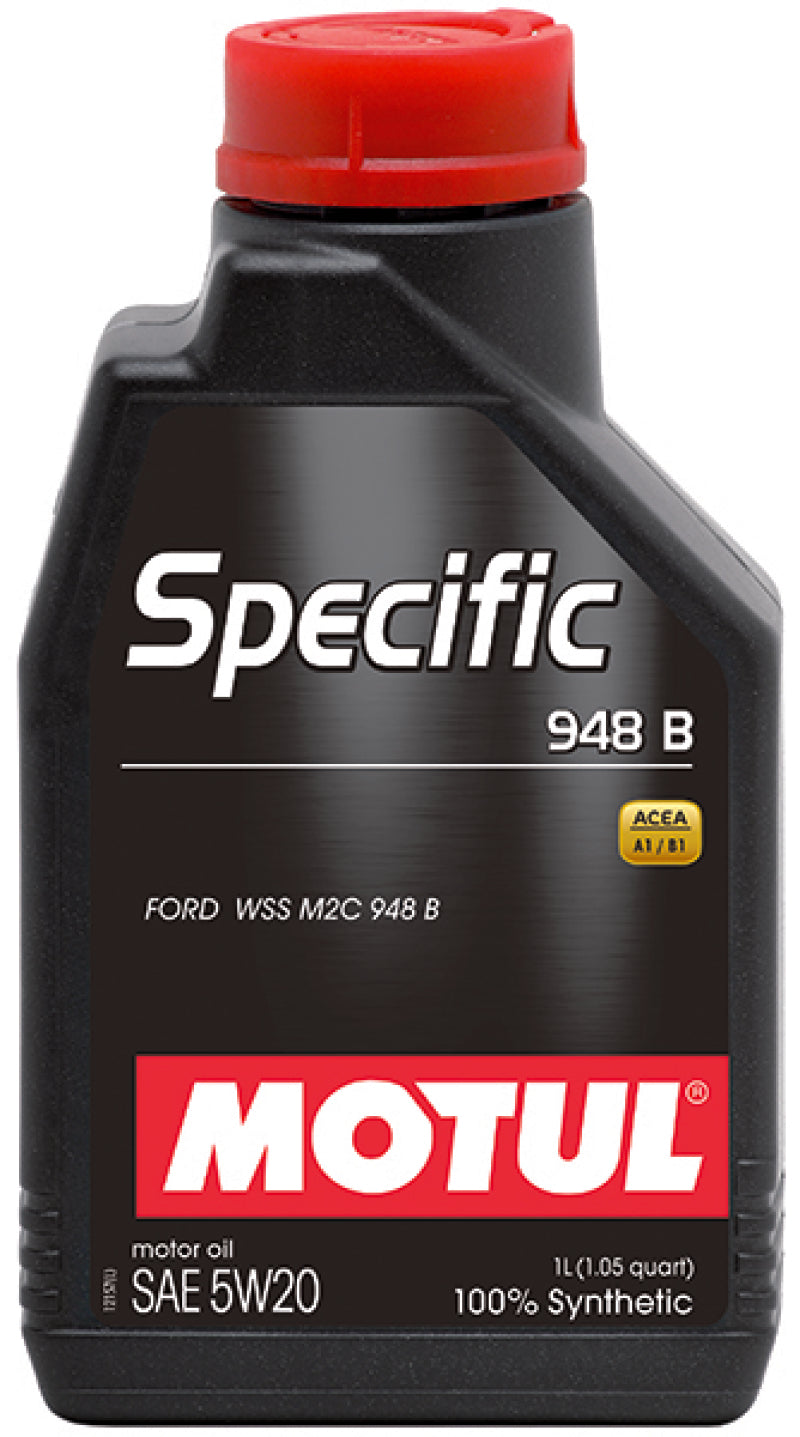 Motul OEM Synthetic Engine Oil 1L 5W20 for Ford, shows the oil bottle with label, designed for vehicle engine lubrication.