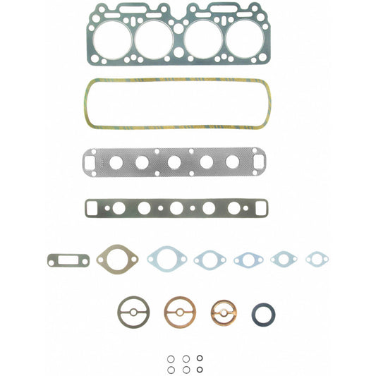 Fel-Pro HS 7768 B-4 engine cylinder head gasket set showing multiple gaskets and sealing surfaces for automotive repair.