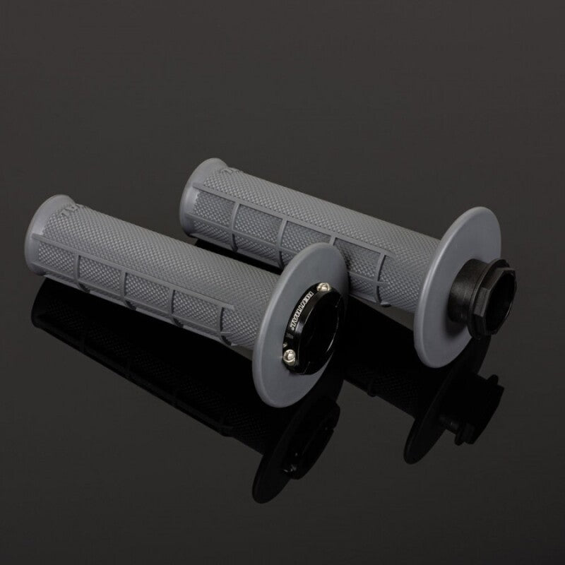 Renthal MX Original Lock On grips with Medium Half Waffle pattern for mountain biking or motocross handles.