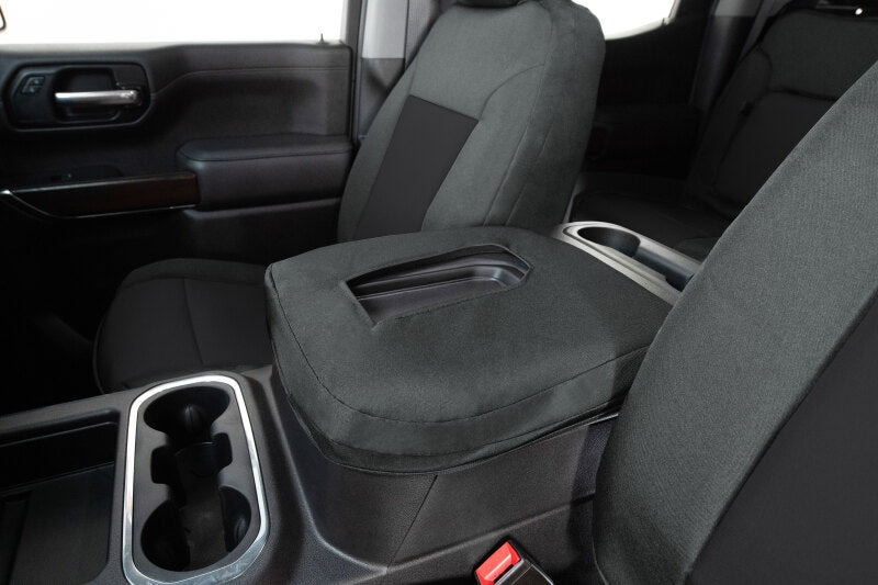 Covercraft 15-24 Ford Transit Endura PrecisionFit Custom Front Row Seat Covers - Black/Charcoal