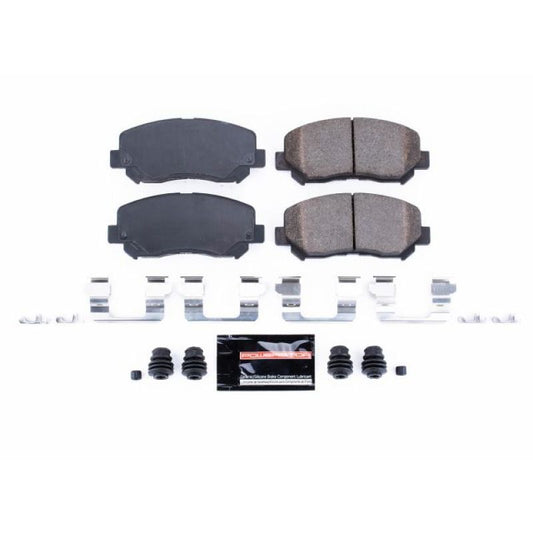 PowerStop Z23 Evolution Sport front brake pads with hardware for Chrysler 200 2015-2017, performance automotive brake replacement