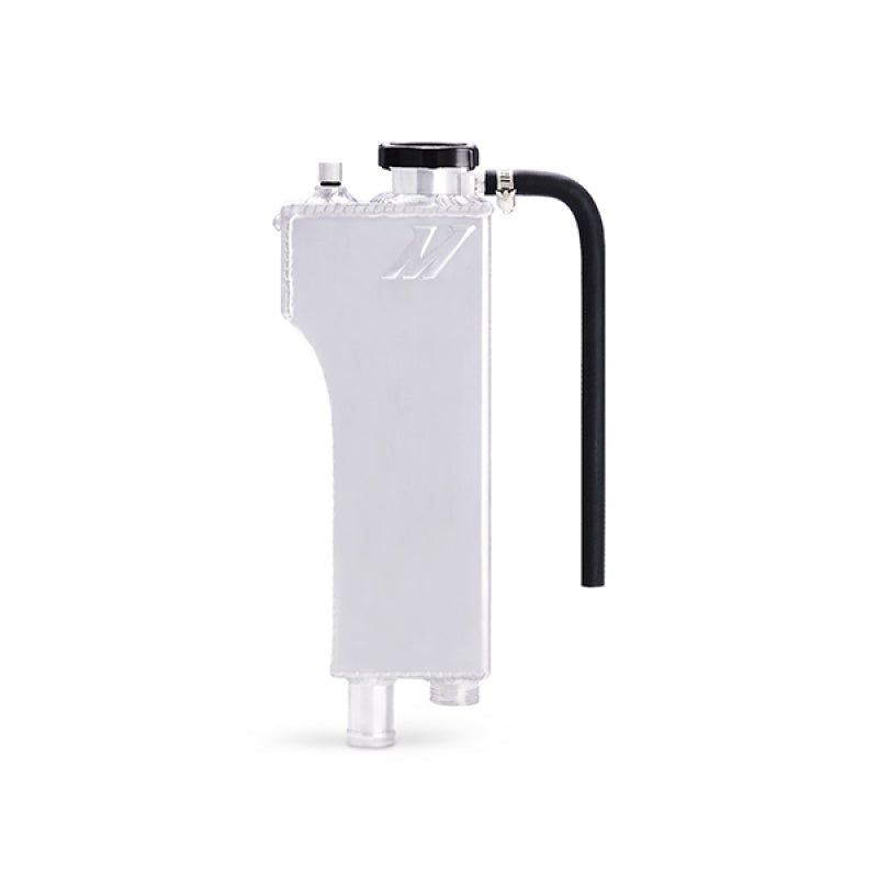 Mishimoto aluminum coolant expansion tank for BMW 3 Series 92-99, aftermarket coolant reservoir with black finish