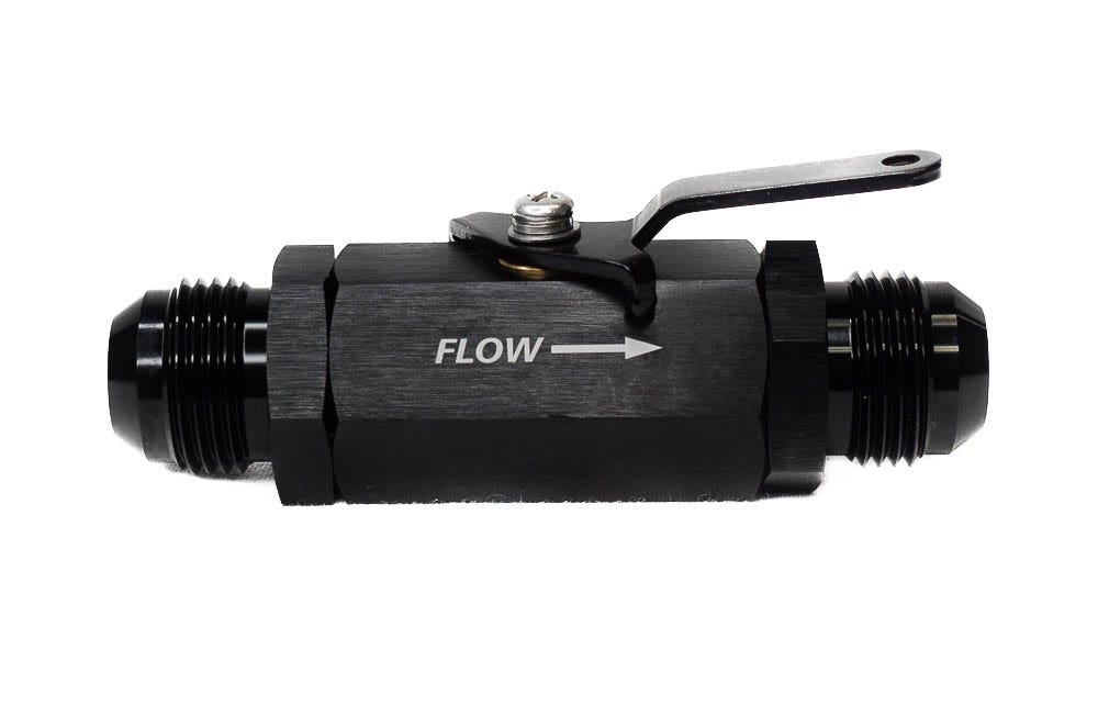 BTR SHUTOFF VALVE - 12AN - BLACK - AN-SOV-012
