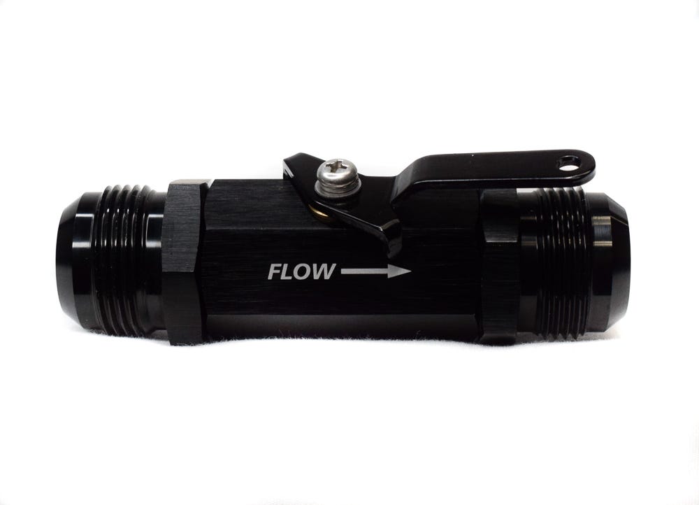 BTR SHUTOFF VALVE - 16AN - BLACK - AN-SOV-016