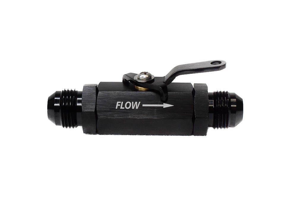 BTR SHUTOFF VALVE - 8AN - BLACK - AN-SOV-08