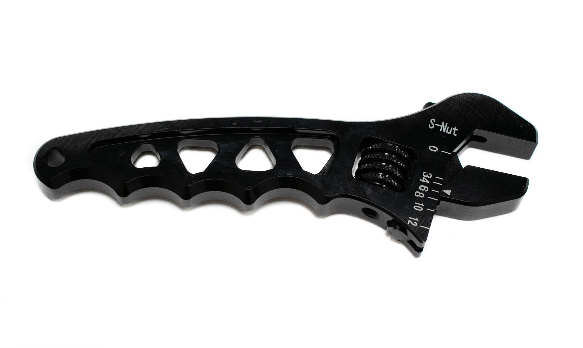 BTR AN 3-12 ADJUSTABLE ALUMINUM WRENCH - BLACK