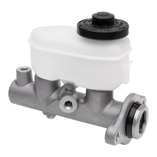 DFC Toyota Solara brake master cylinder, new OEM replacement part with metal reservoir and brake fluid inlet.