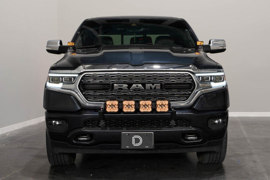 Diode Dynamics Stage Series grille bracket kit for 2019-present Ram trucks, light mounts securing LED or auxiliary lights.