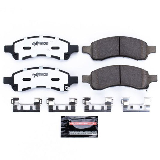 PowerStop Z36 truck and tow brake pads for Buick Enclave, front performance brake pads with hardware included.