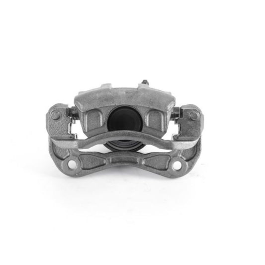 PowerStop front left OE brake caliper with bracket for 2006-2011 Hyundai Accent, showing the black caliper assembly.