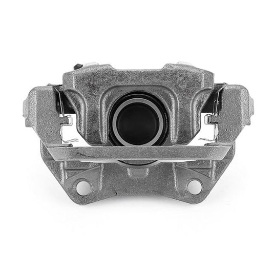 PowerStop rear left OE brake caliper with bracket for Honda Odyssey 2011-2017, designed for reliable vehicle braking performance.