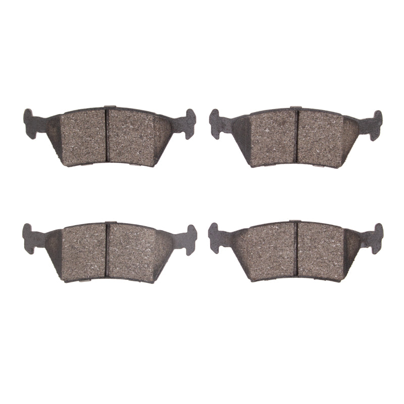 Rear R1 Optimum OE brake pads for Chrysler TC Maserati R1 85-91, showing the brake pad set with detailed friction surfaces.