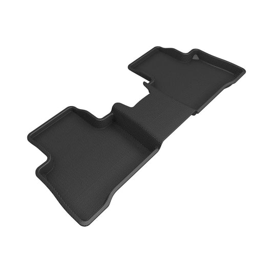 Black 3D MAXpider 22-24 Lexus NX Hybrid Kagu second row rubber floor mats showing textured surface and precise fit.