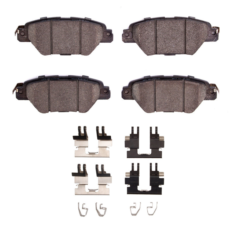 R1 Concepts Mazda CX-9 2016-2023 rear ceramic brake pads and hardware kit, OE quality for reliable braking performance.