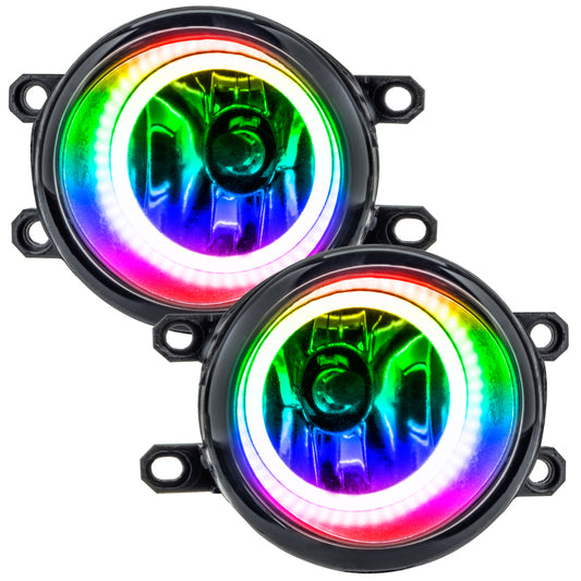 Oracle Lighting Toyota Tacoma fog lights with ColorSHIFT SMD LEDs, designed for models 2012-2015, showcasing vibrant lighting features.