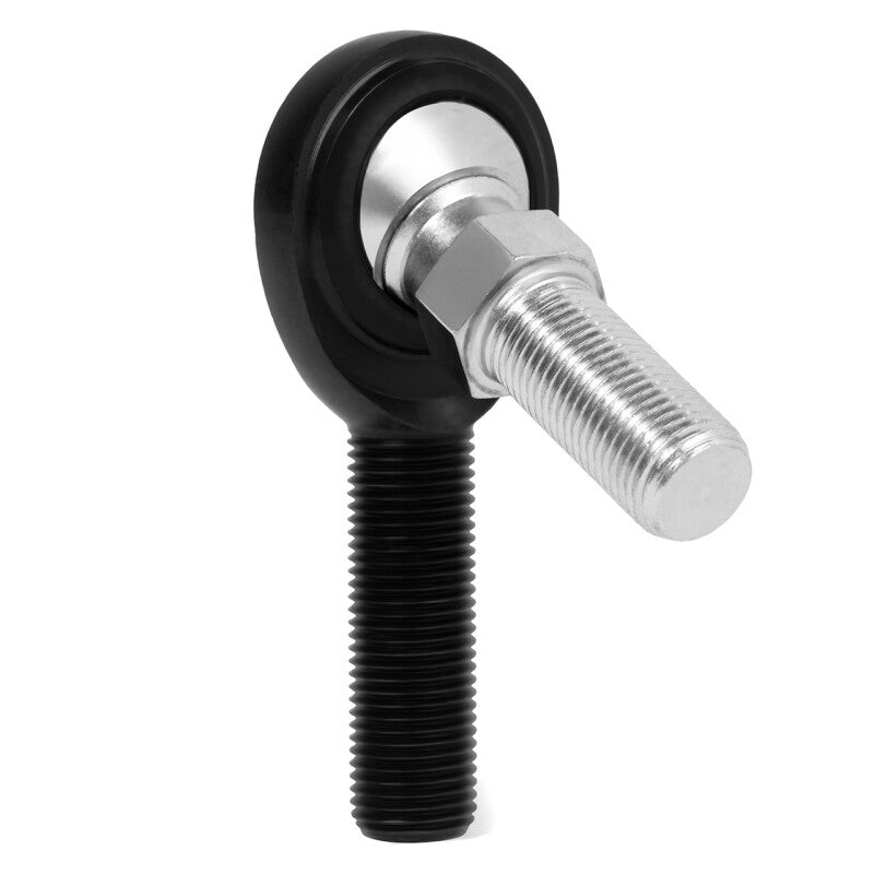QA1 PC Series 2-Pc Rod End - Male/Left Hand - .5in Bore x 1/2-20 w/Stud - Alloy Steel w/PTFE