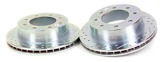 Baer Brakes slot and drilled front brake rotors for 2009-2025 RAM 2500/3500 with single or dual rear wheels.