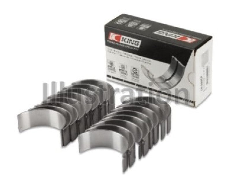 King Engine Bearings silicone bi-metal alum rod bearing set for Chevy LS1, LS3, LS6 engines, standard size, high-performance engine parts.