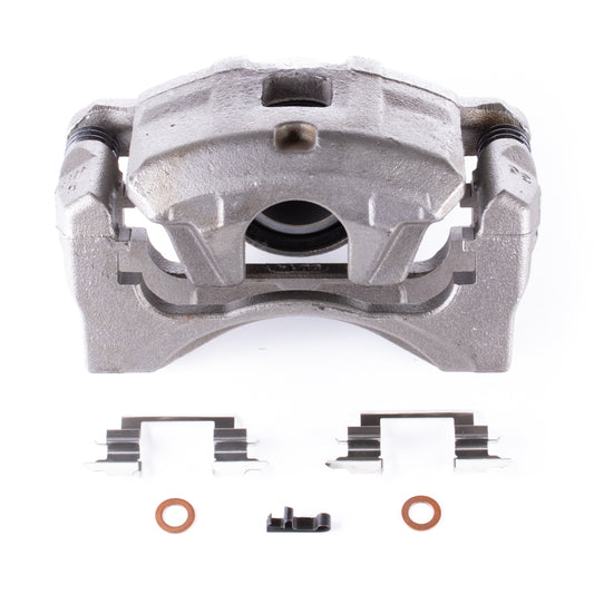 PowerStop OE front left brake caliper with bracket for Chrysler 200 (2011-2014), showing the metallic caliper assembly.