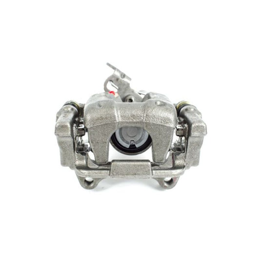 PowerStop rear right OE brake caliper with bracket for Audi A3 2010-2012, showing the black caliper and mounting bracket.