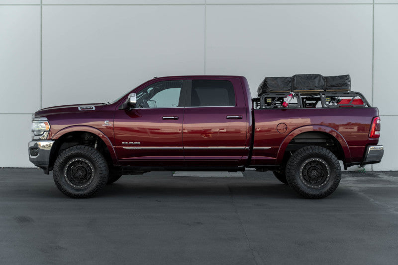 DV8 Offroad MTO Series bed rack for Toyota Tundra 07-23 and Ford F150 Raptor 09-23, 2-piece adjustable truck bed accessory