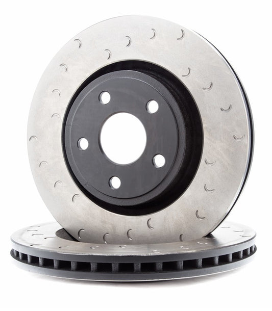 Alcon 2007+ Jeep JK front brake rotors with slotted design, 350x32mm size for enhanced braking performance