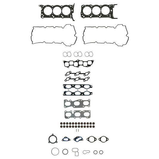 Fel-Pro Hyundai Genesis HS 26420 PT-3 PermaTorque engine cylinder head gasket set showing multiple gaskets on a white background.