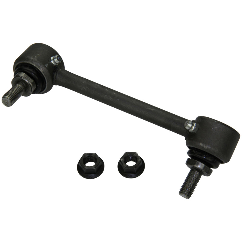 Moog Mazda 6 2014-2018 rear left sway bar endlink, automotive suspension part with black metal and rubber components.