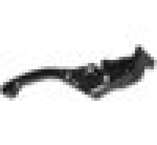 Black Vortex Racing H-L201 F25 brake lever for motorcycles, showcasing a sleek, short design with ergonomic grip details.