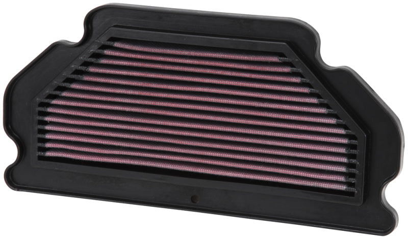 K&N Engineering Kawasaki ZX6R Ninja replacement air filter for 2003-2004 ZX6R/ZX6RR motorcycle engine, direct fit, high-performance.