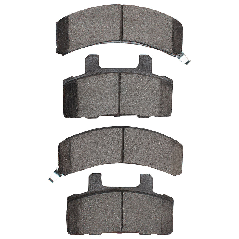 R1 Concepts ceramic front brake pads for Chevrolet C1500 1988-1991, OE style, visible brake pad set with brand markings