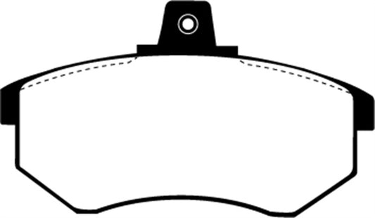 EBC Ultimax2 front brake pads for Audi 4000 1984-1987, OE style, showing the brake pad set for front braking system.