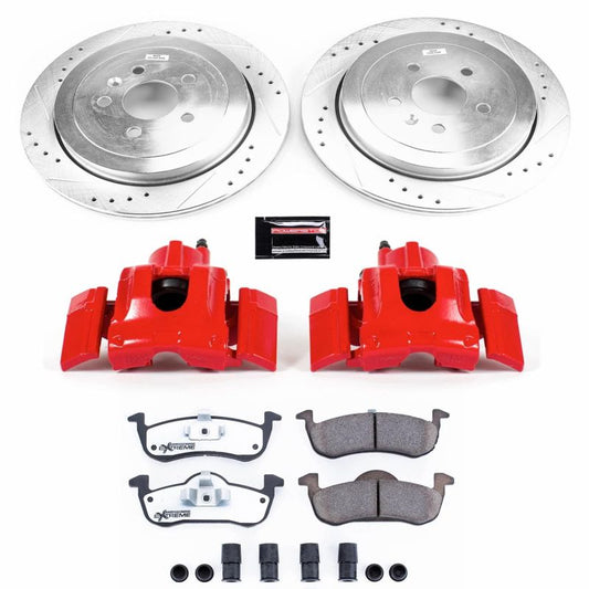 PowerStop rear Z36 Truck & Tow brake kit for Lincoln MKT 2013-2019 with performance brake pads and calipers.