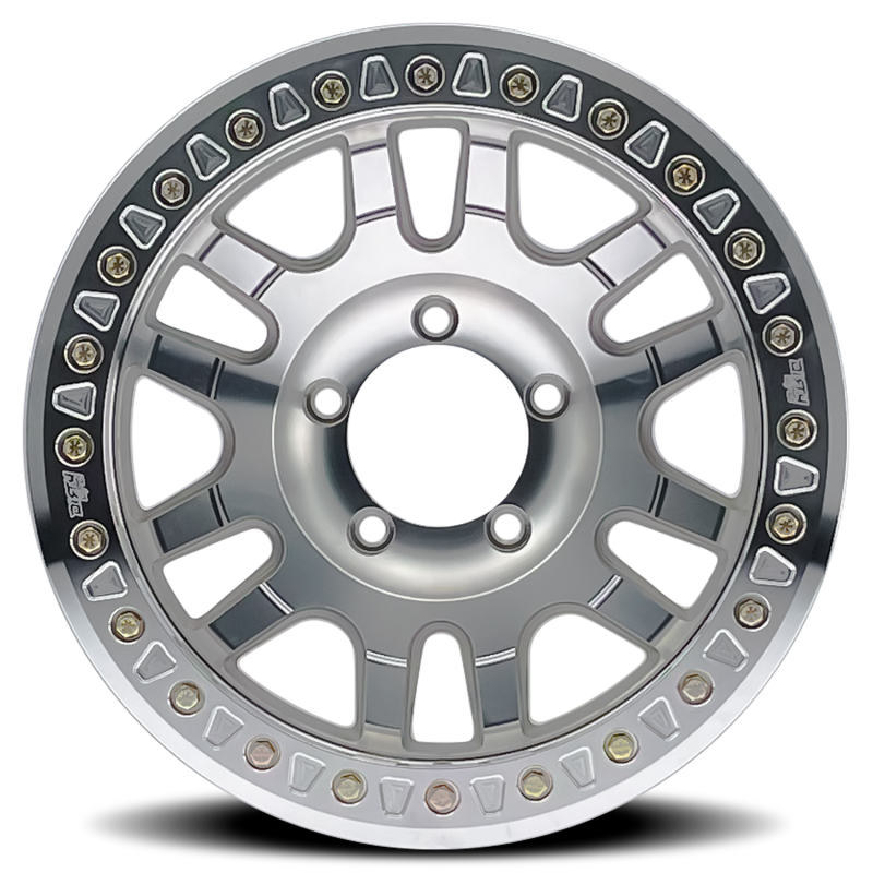Dirty Life Canyon Race 17x9 cast wheel with -12mm offset, 71.5mm hub, machined finish, designed for off-road vehicles.