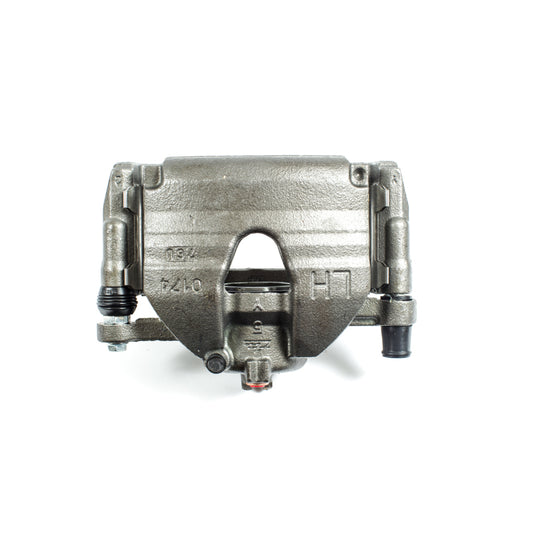 PowerStop front left OE brake caliper with bracket for 2007-2008 Infiniti G35, automotive brake component, detailed view.