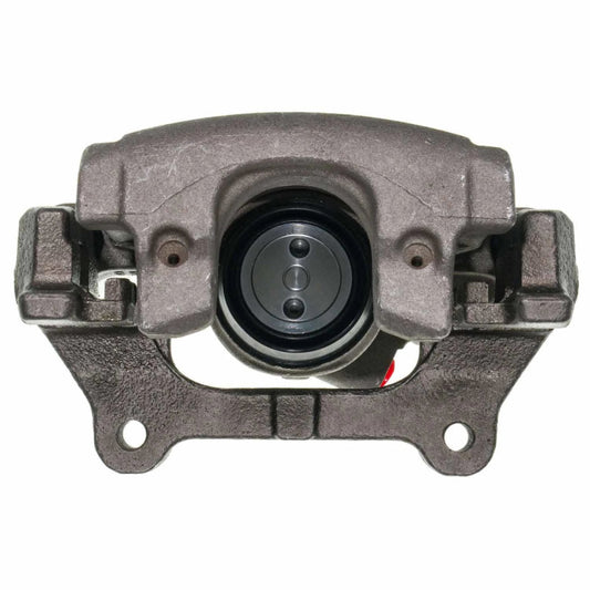 PowerStop rear right OE replacement brake caliper for Mazda 5 (2006-2010), showcasing the black metal caliper with mounting brackets.