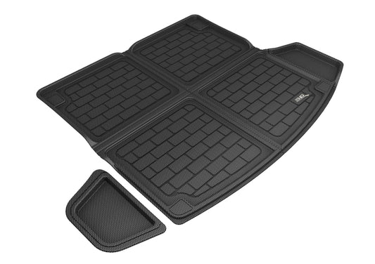Black 3D MAXpider Kagu cargo liner for 2019-2020 Acura RDX, durable rubber floor mats with textured surface for trunk protection.