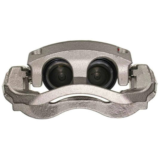 PowerStop OE replacement front left brake caliper for 2014-2020 Ram ProMaster 1500, showing the black caliper with mounting hardware.