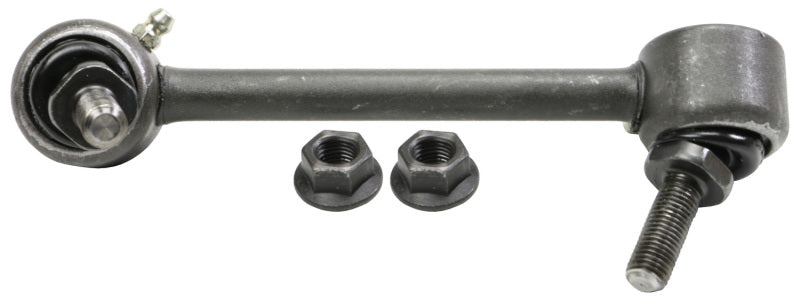 Moog sway bar endlink for Acura RLX 2014-2019, front left or rear left suspension component with metal and rubber parts visible.