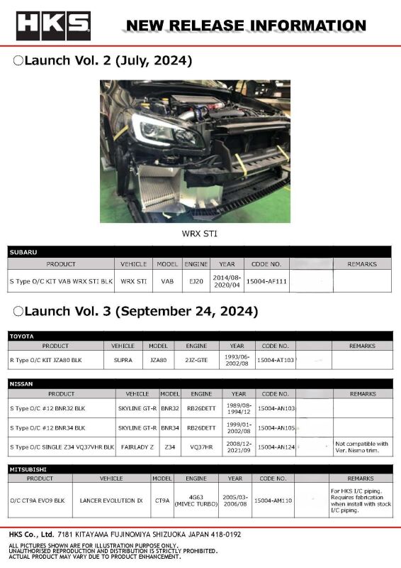 HKS R Type oil cooler kit for JZA80, black, with visible cooling fins and fittings, designed for enhanced engine oil cooling.
