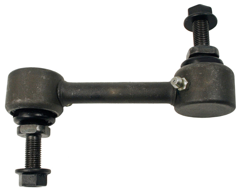 Moog rear sway bar endlink for Chevrolet Camaro SS LS LT 2014-2015, showing the metal connector with mounting hardware.