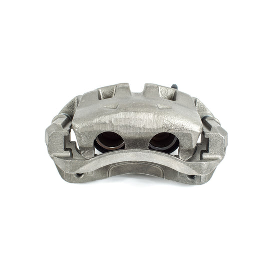 PowerStop OE front right brake caliper with bracket for Nissan Frontier (2005-2018) showing the caliper assembly and mounting bracket.