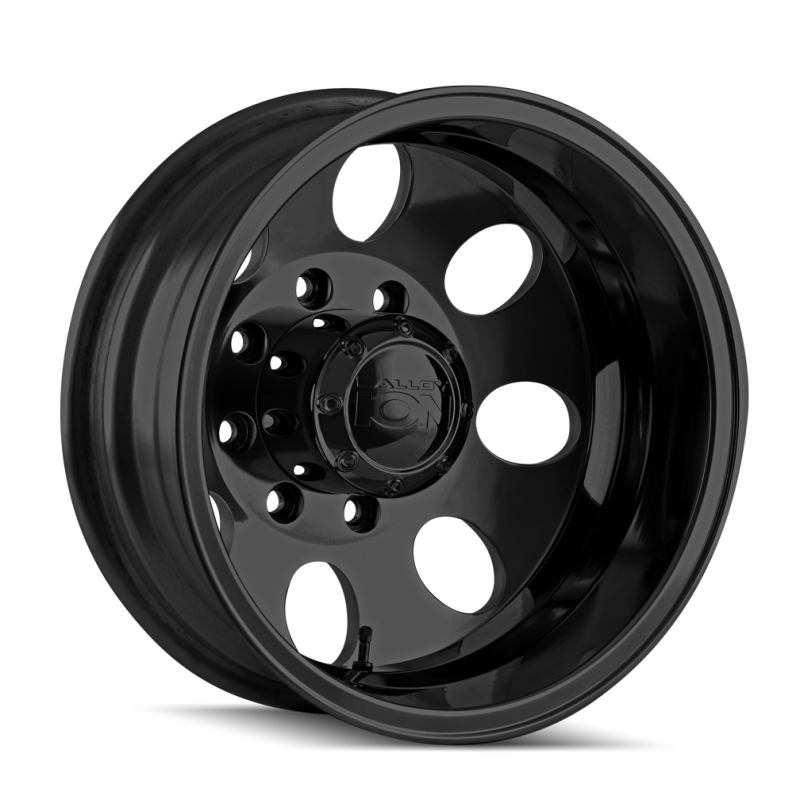 Ion Type 167 gloss black cast wheel with 20x8.25 size, 8x200 bolt pattern, low offset, and 142mm hub for vehicles.