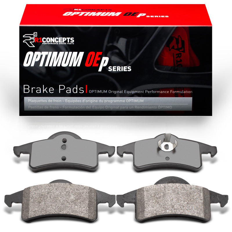 R1 Concepts OE brake pads for 1999-2004 Jeep Grand Cherokee rear, high-quality automotive brake components
