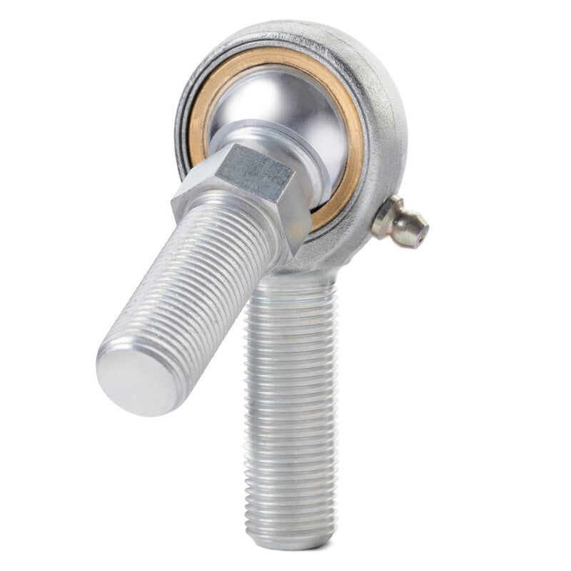 QA1 V Series 3-Pc Rod End - Male/Right Hand - .4375in Bore x 7/16-20 w/Stud & Zerk - Carbon Steel